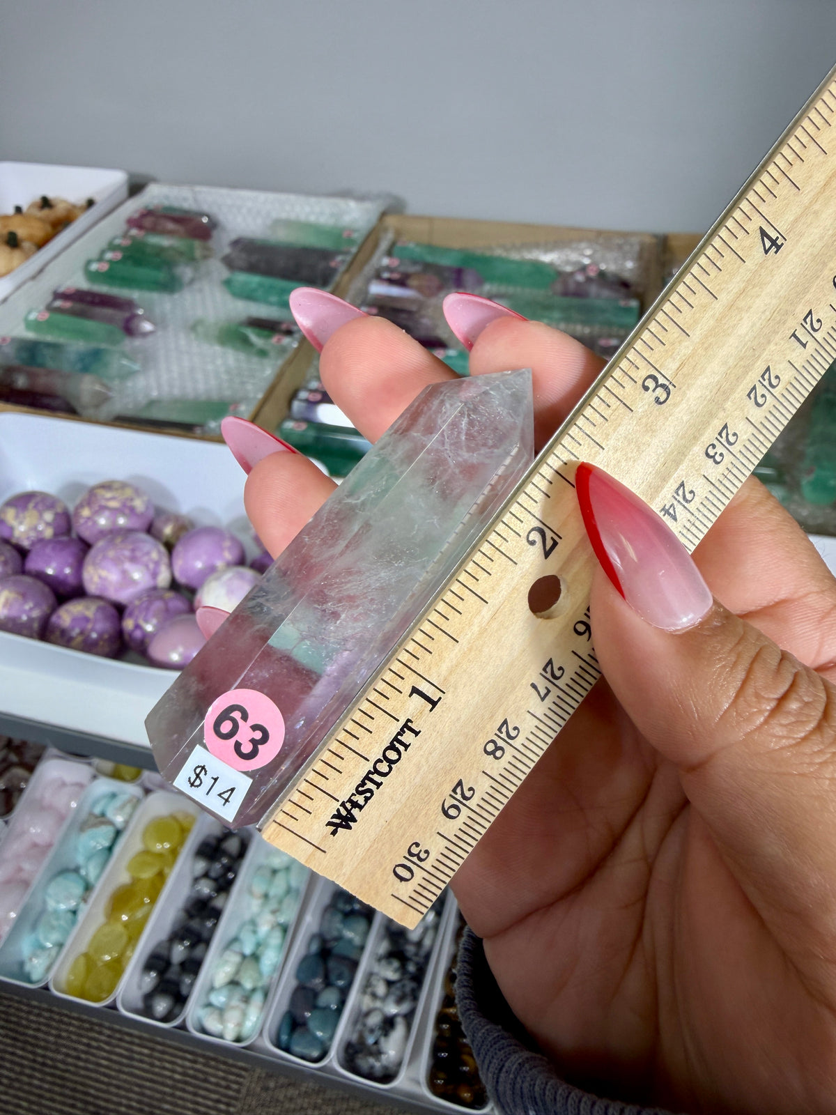 Gorgeous Rainbow Fluorite Tower | China | Opt 63