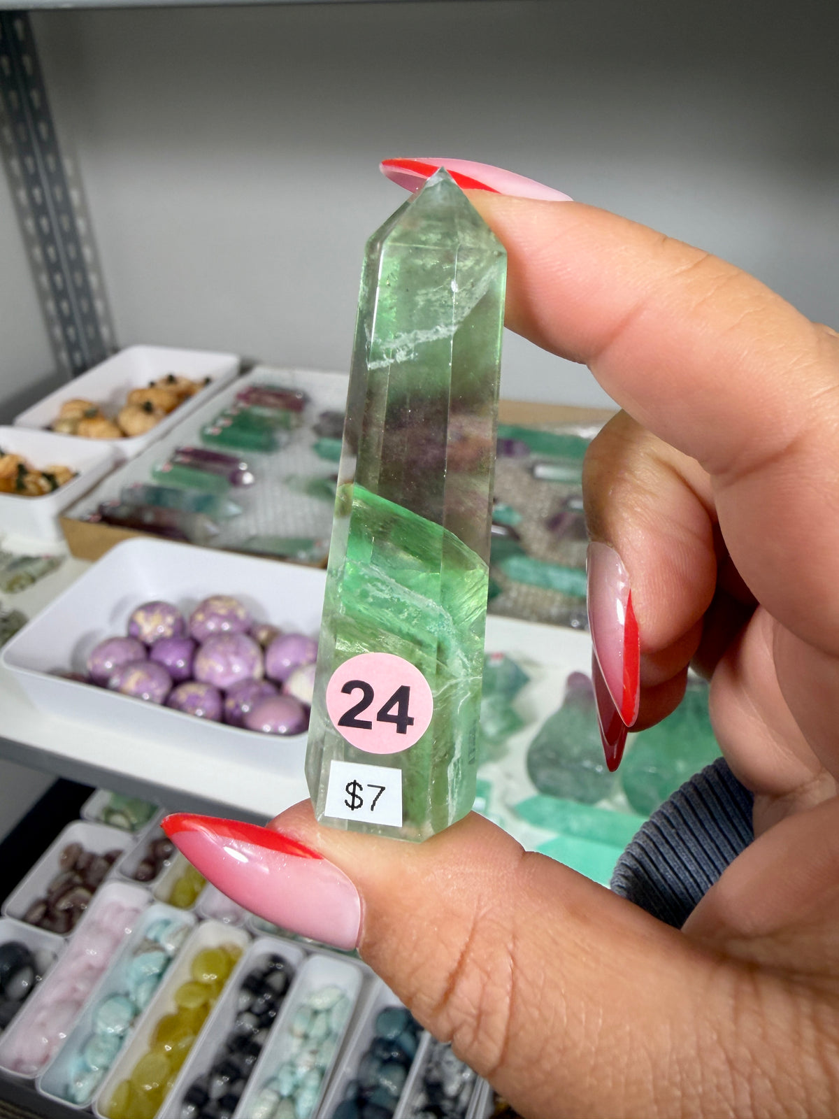 Gorgeous Rainbow Fluorite Tower | China | Opt 24