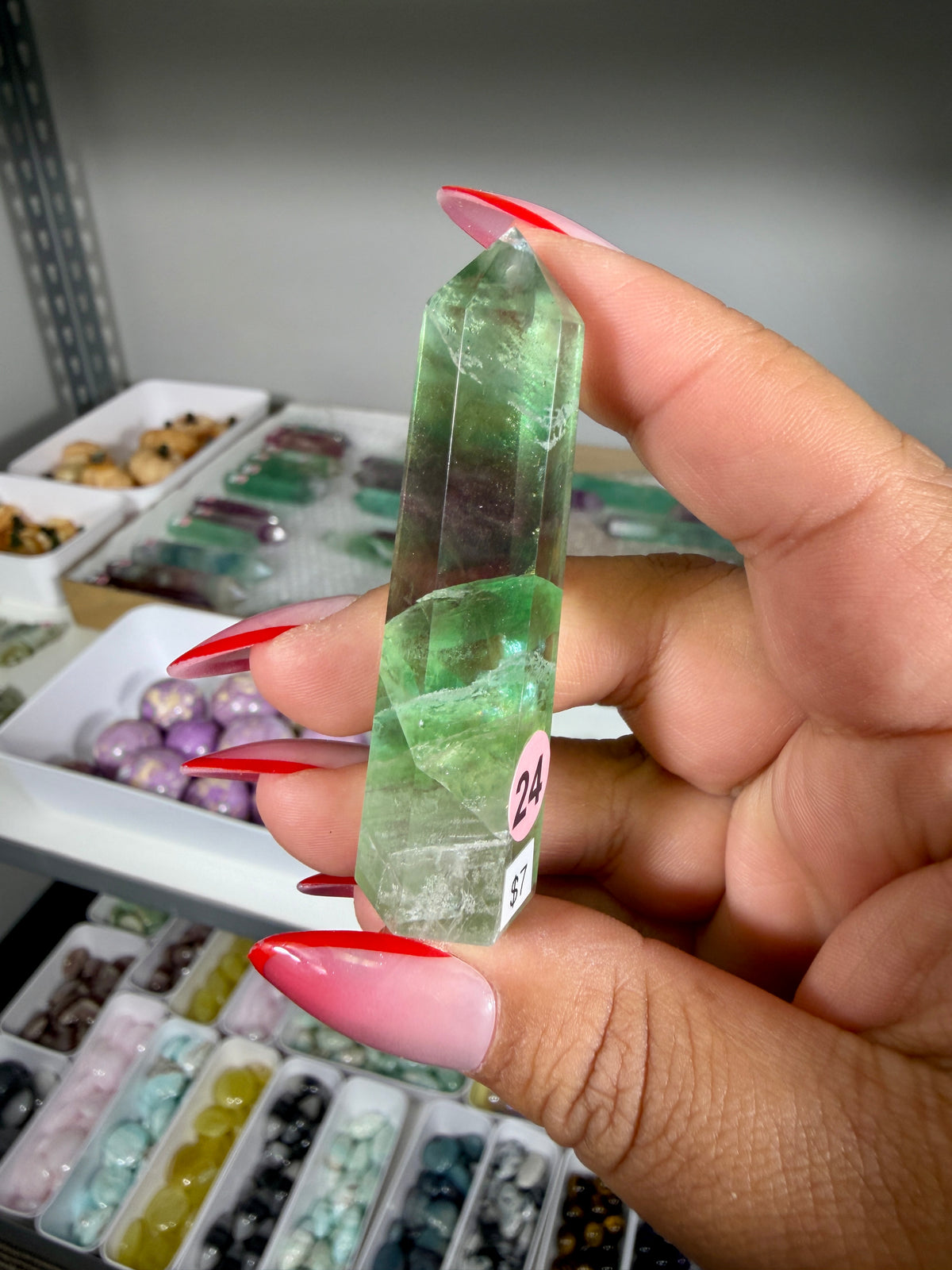 Gorgeous Rainbow Fluorite Tower | China | Opt 24
