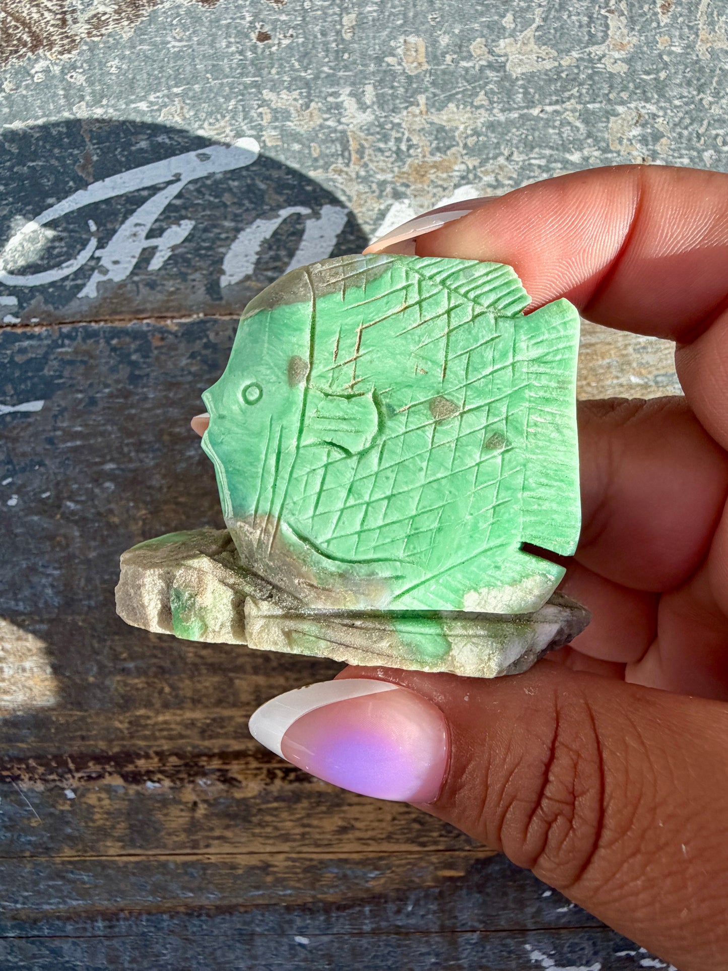 Gorgeous Variscite Fish | Opt L