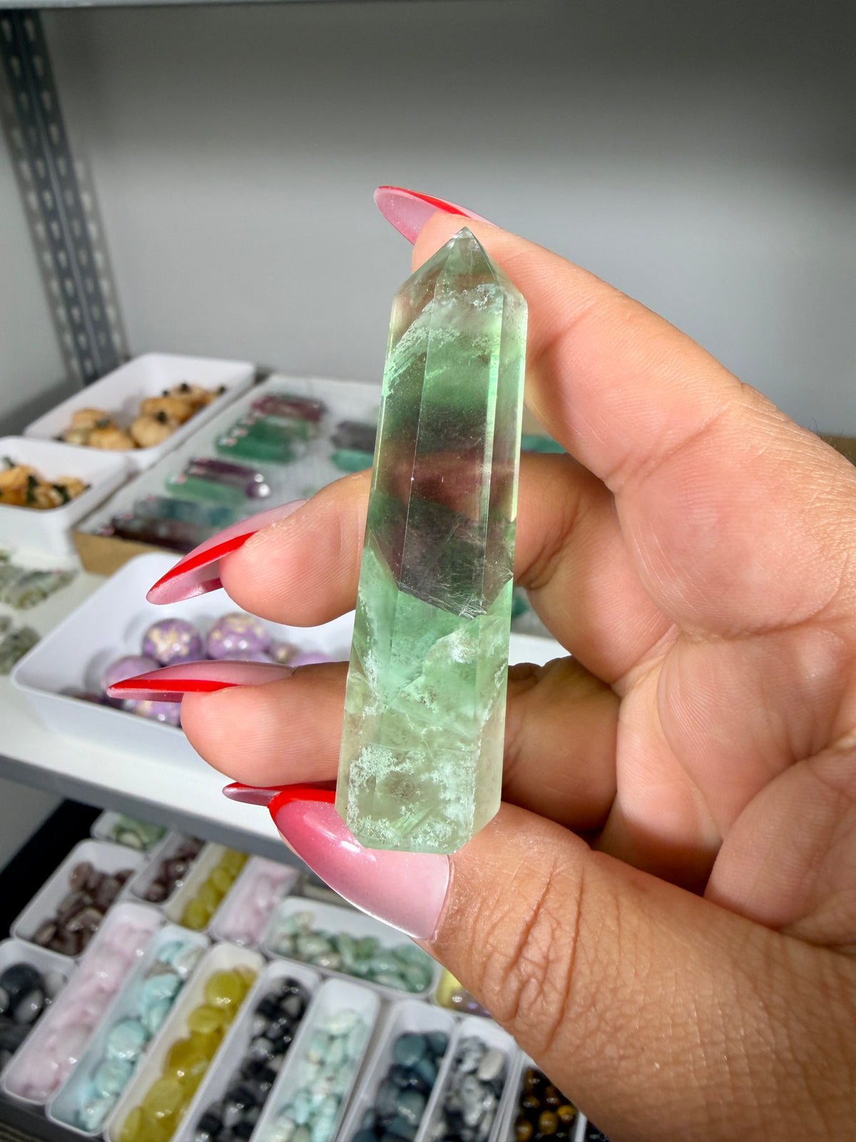Gorgeous Rainbow Fluorite Tower | China | Opt 24