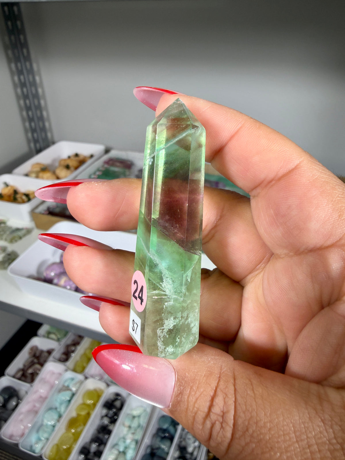 Gorgeous Rainbow Fluorite Tower | China | Opt 24