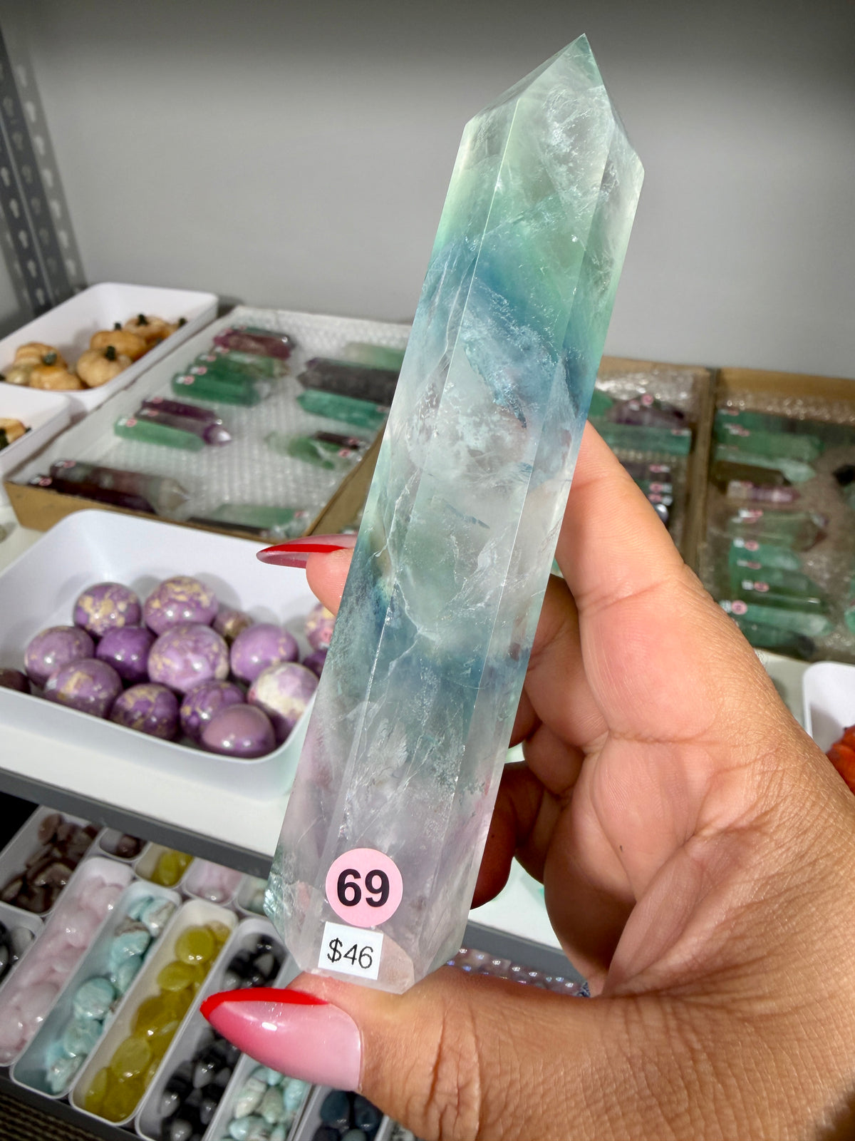 Gorgeous Rainbow Fluorite Tower | China | Opt 69