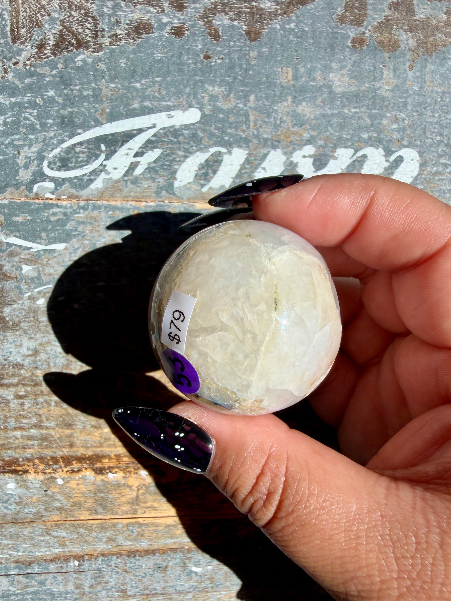 Gorgeous Scenic Moss Agate Sphere | Opt 53