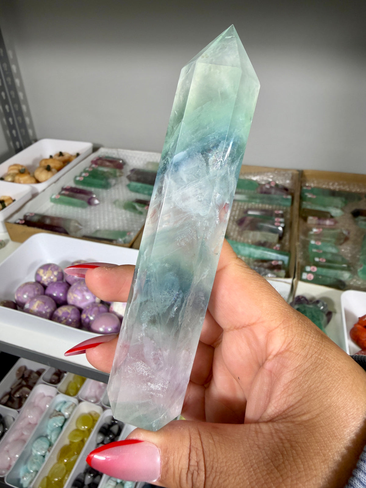 Gorgeous Rainbow Fluorite Tower | China | Opt 69