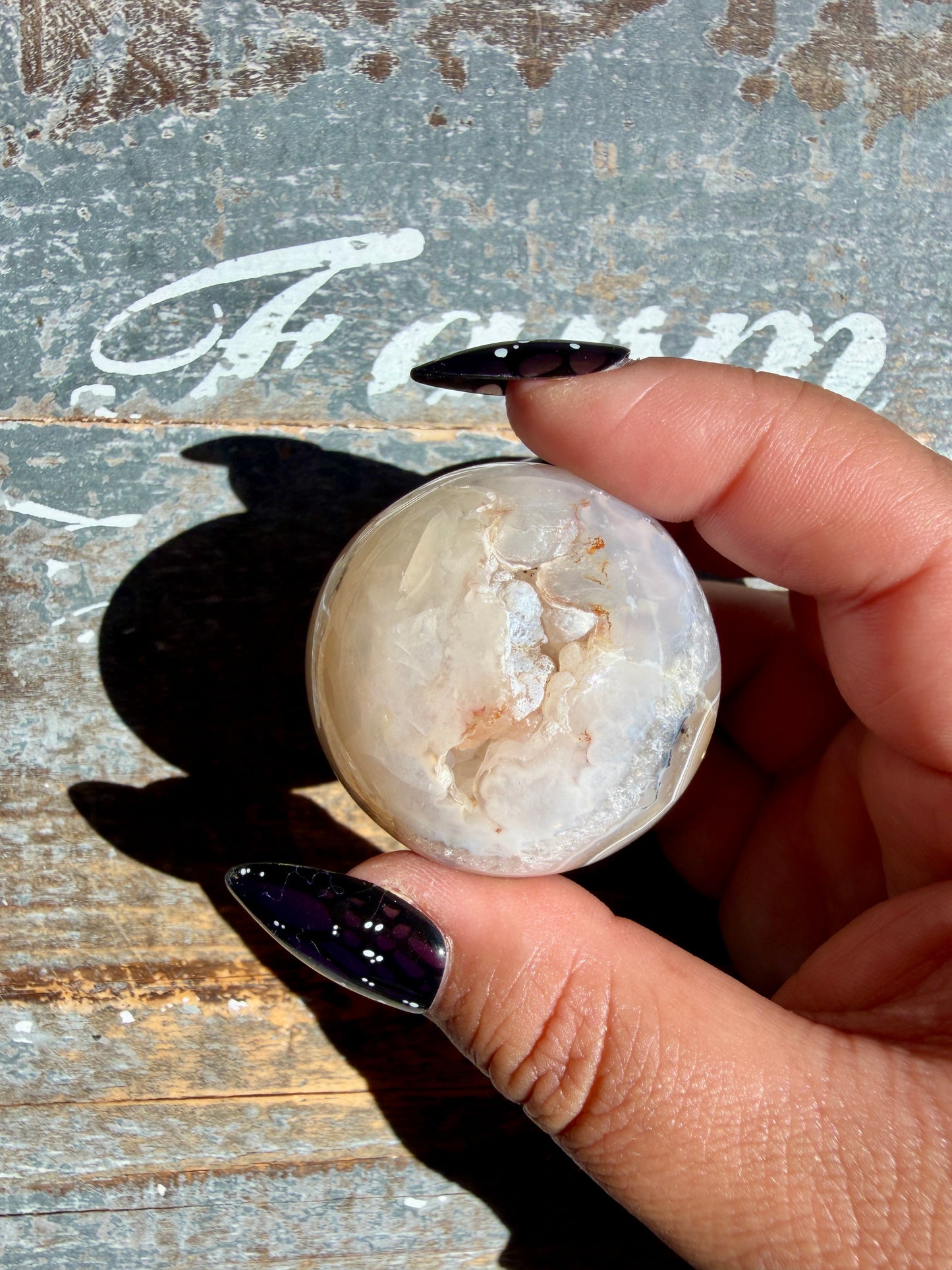Gorgeous Scenic Moss Agate Sphere | Opt 53
