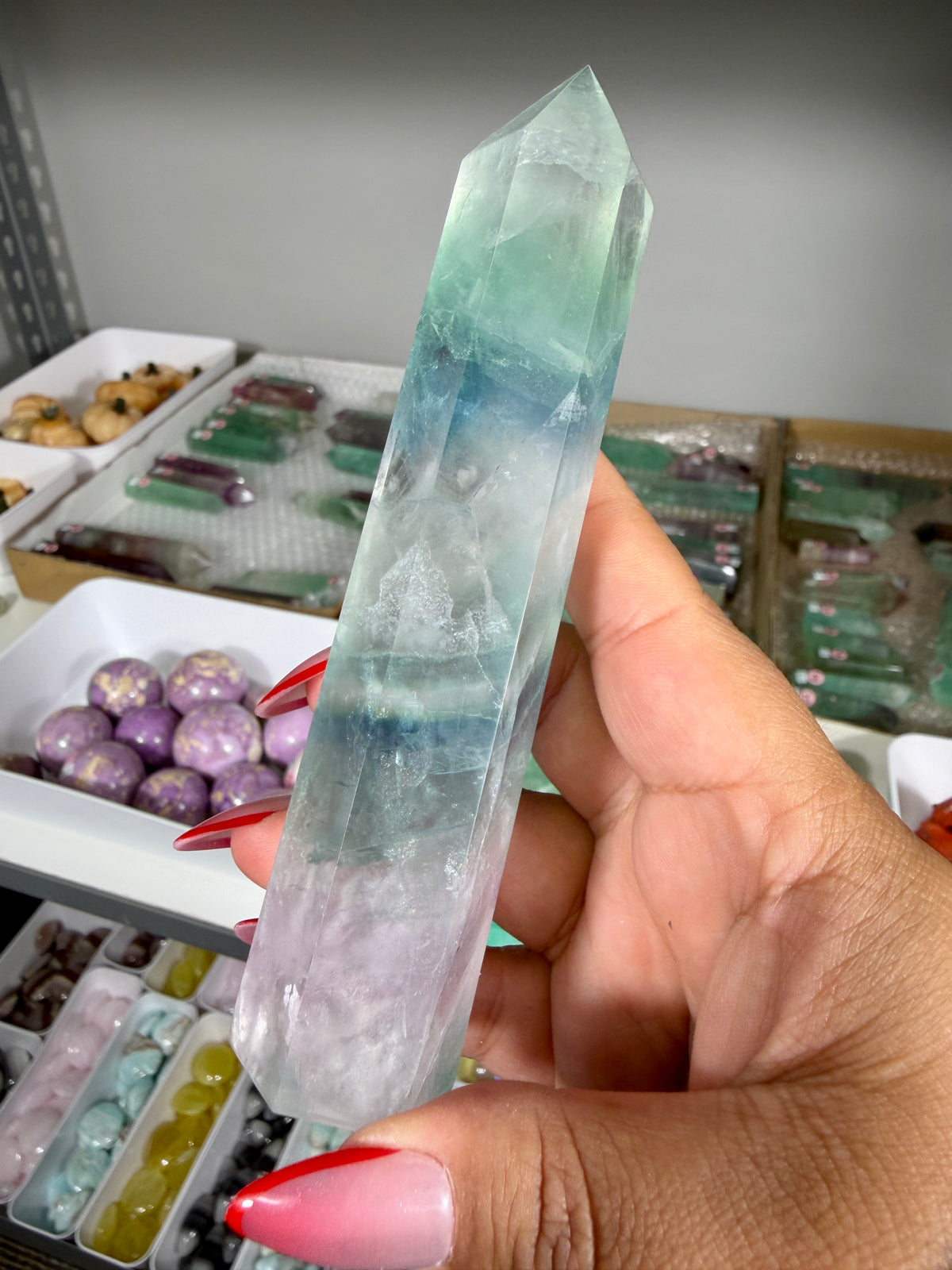 Gorgeous Rainbow Fluorite Tower | China | Opt 69
