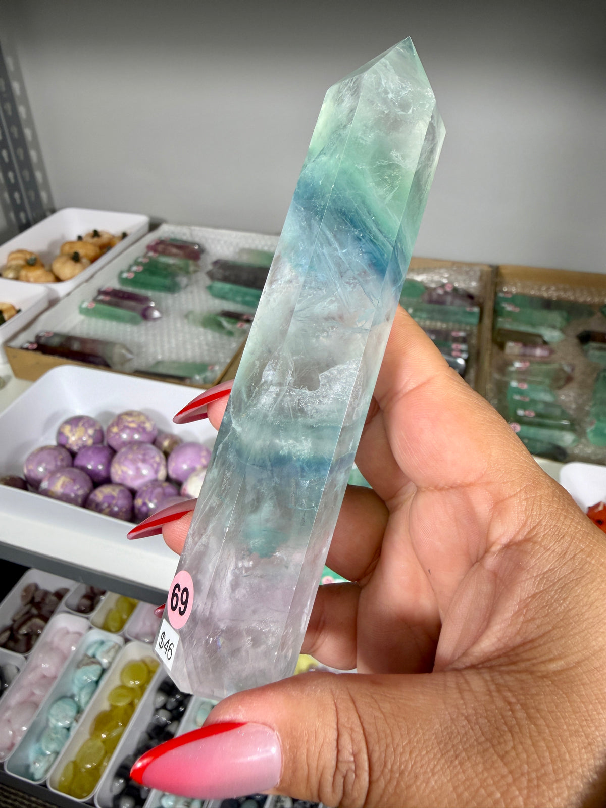 Gorgeous Rainbow Fluorite Tower | China | Opt 69