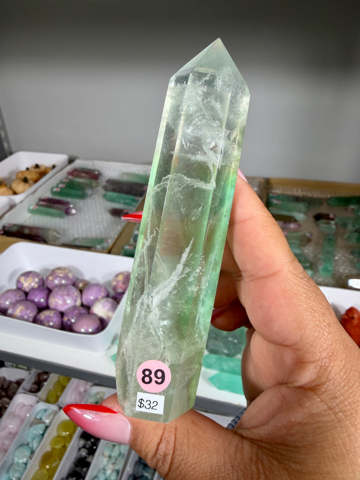Gorgeous Rainbow Fluorite Tower | China | Opt 89