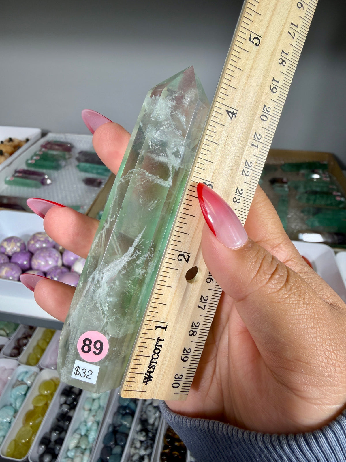 Gorgeous Rainbow Fluorite Tower | China | Opt 89