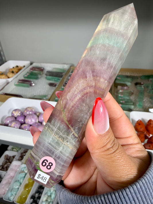 Gorgeous Rainbow Fluorite Tower | China | Opt 68