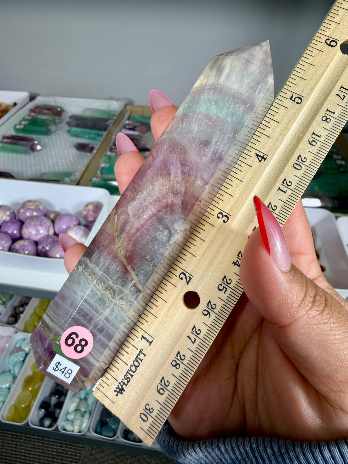 Gorgeous Rainbow Fluorite Tower | China | Opt 68