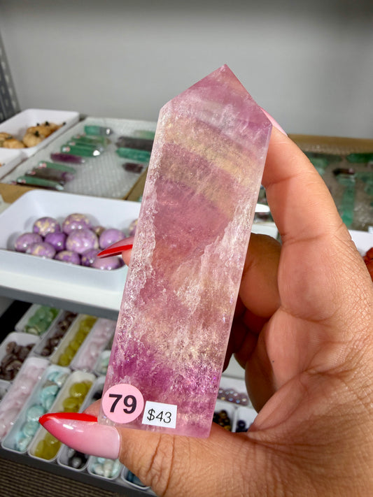 Gorgeous Rainbow Fluorite Tower | China | Opt 79