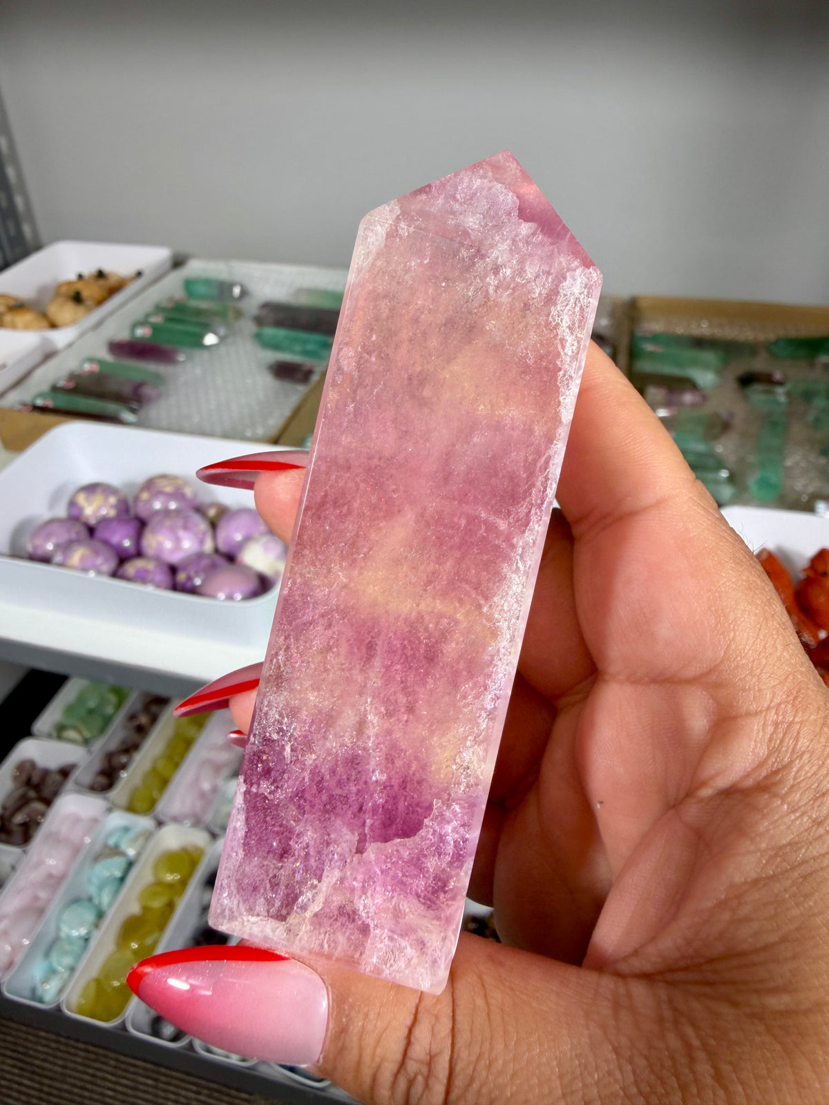 Gorgeous Rainbow Fluorite Tower | China | Opt 79