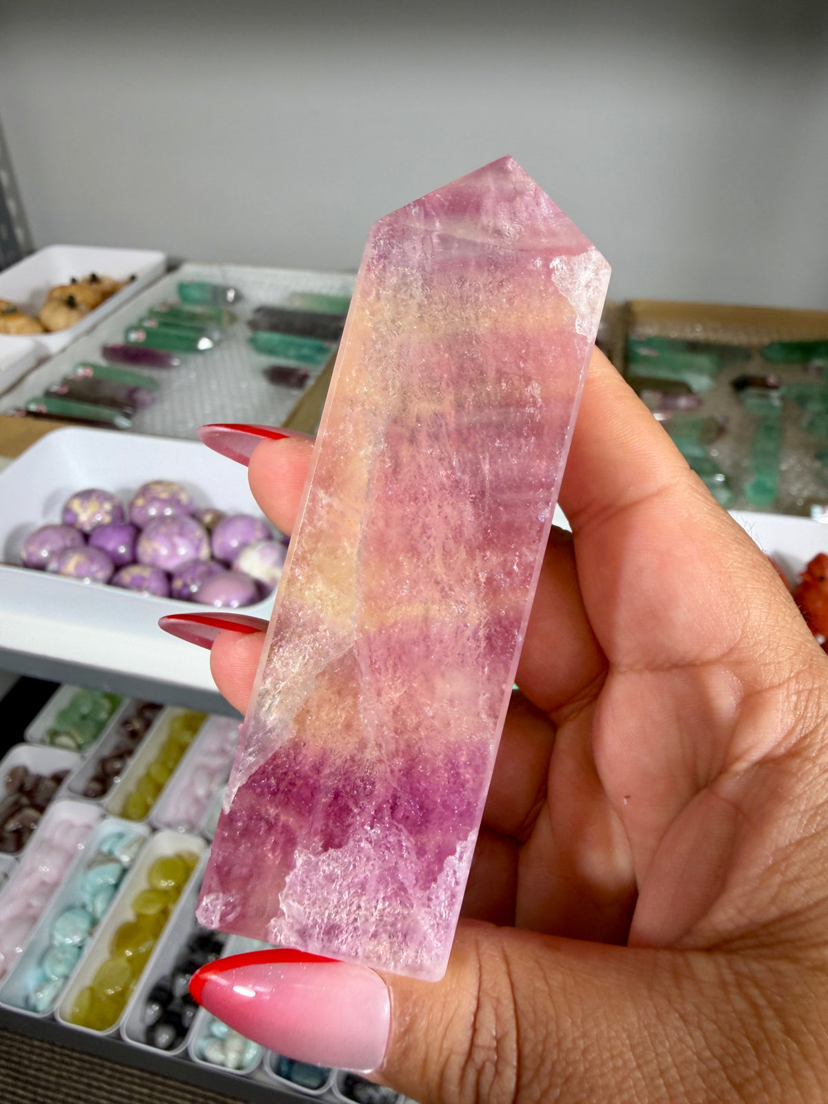 Gorgeous Rainbow Fluorite Tower | China | Opt 79