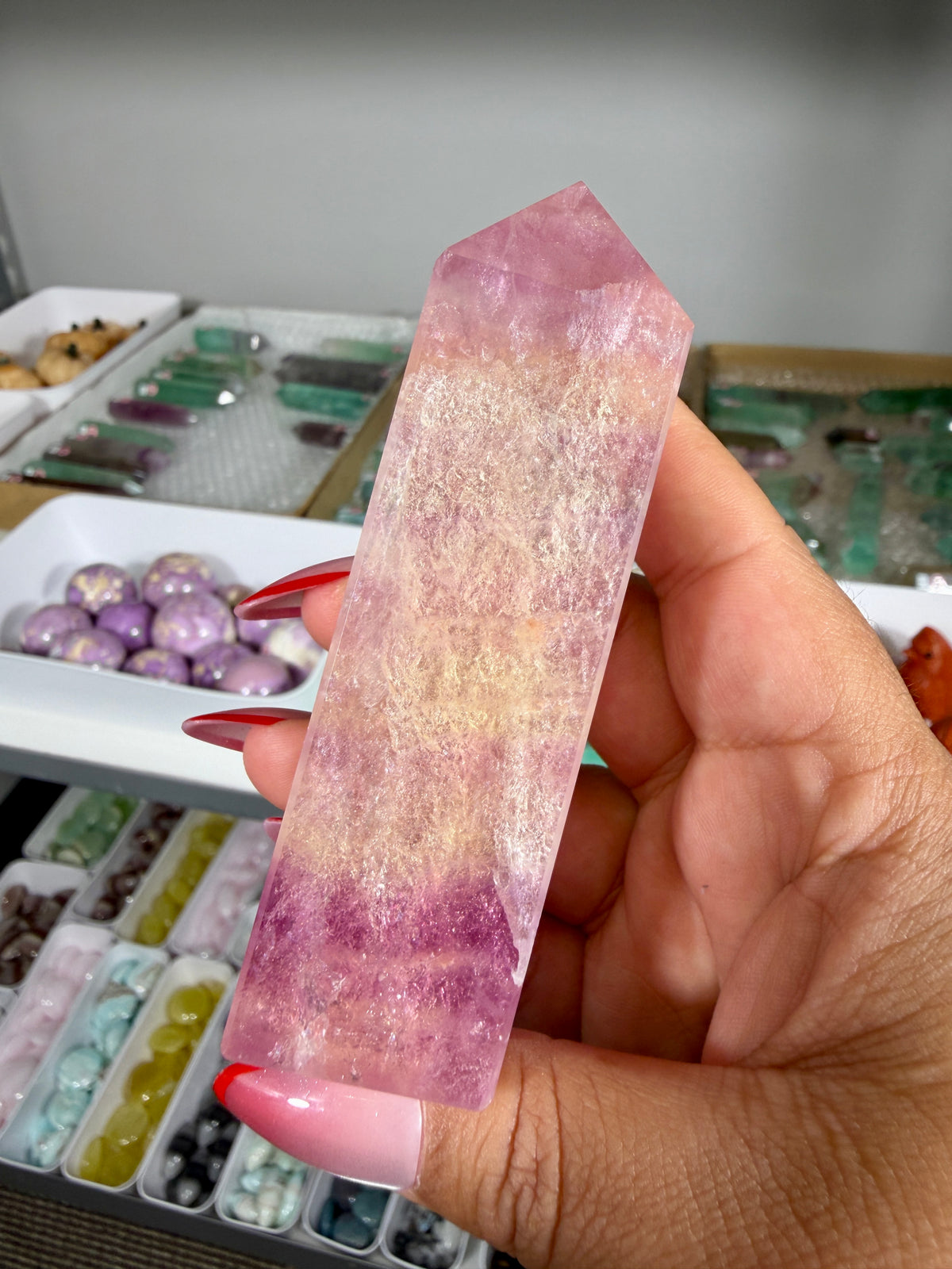 Gorgeous Rainbow Fluorite Tower | China | Opt 79