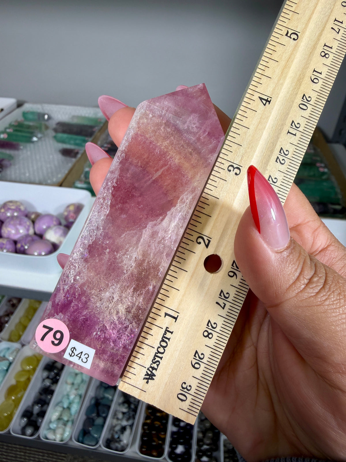 Gorgeous Rainbow Fluorite Tower | China | Opt 79