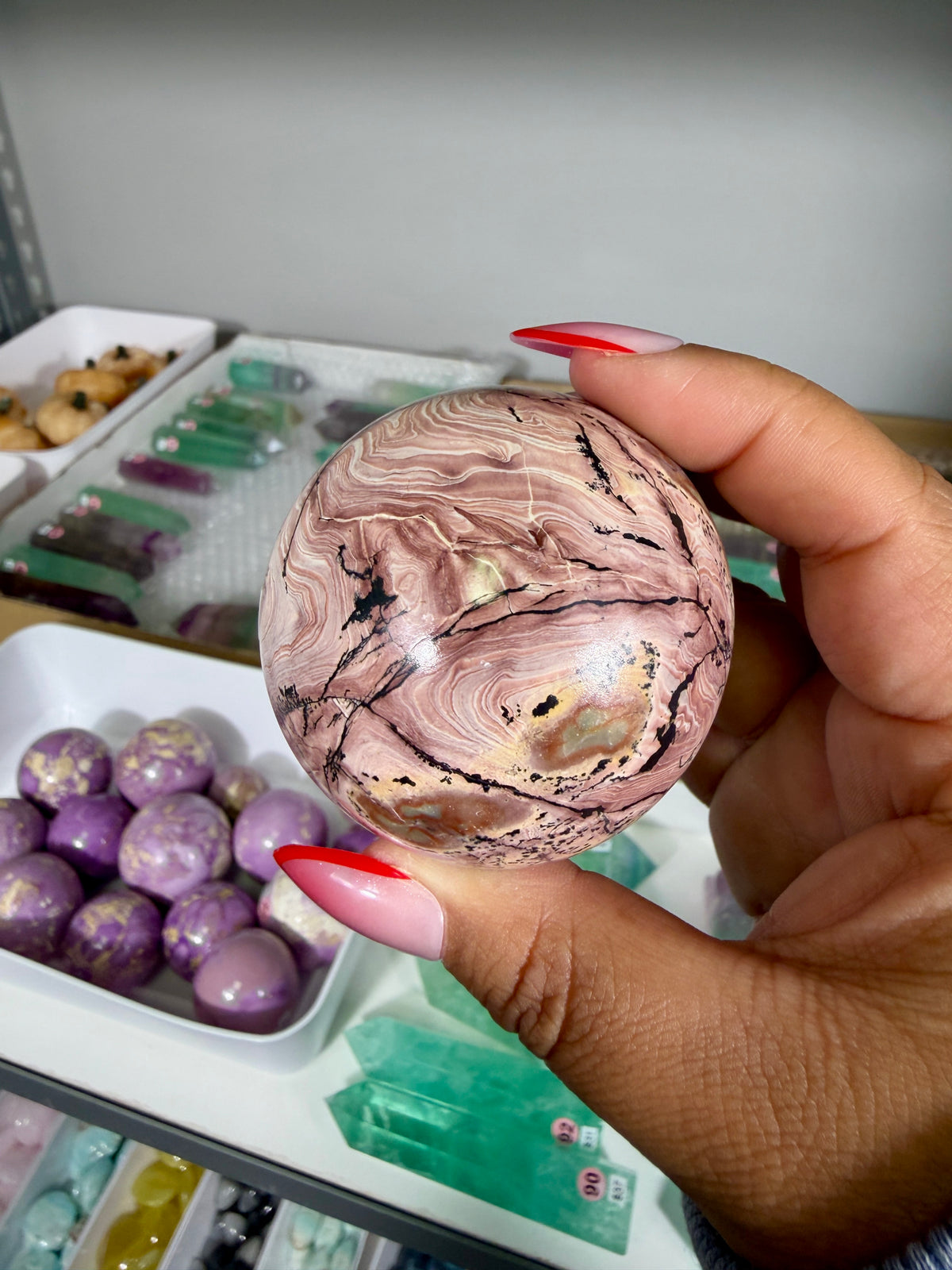Gorgeous Picture Jasper Sphere | Opt 13