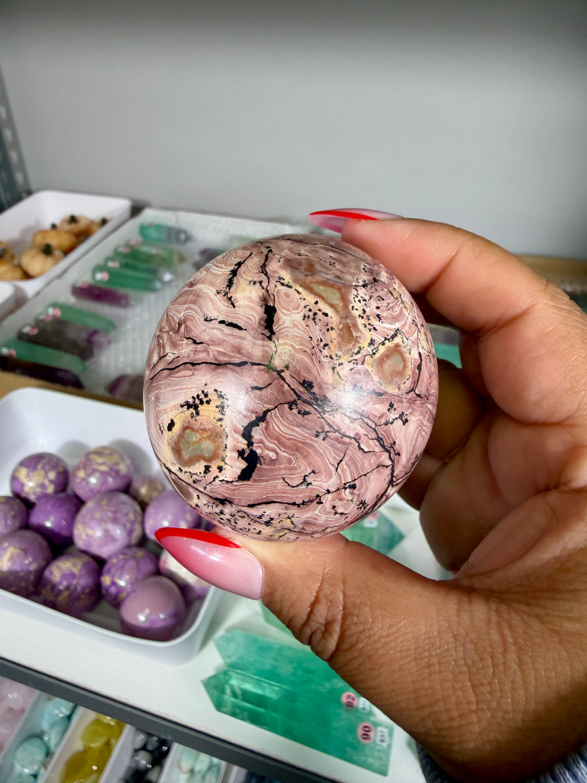 Gorgeous Picture Jasper Sphere | Opt 13
