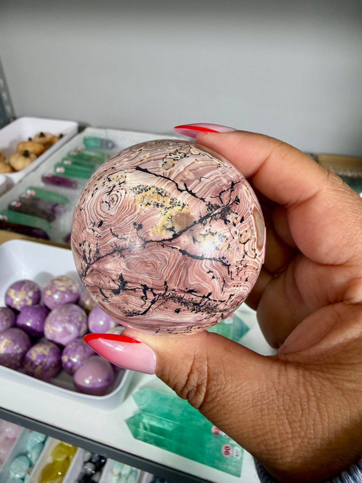 Gorgeous Picture Jasper Sphere | Opt 13