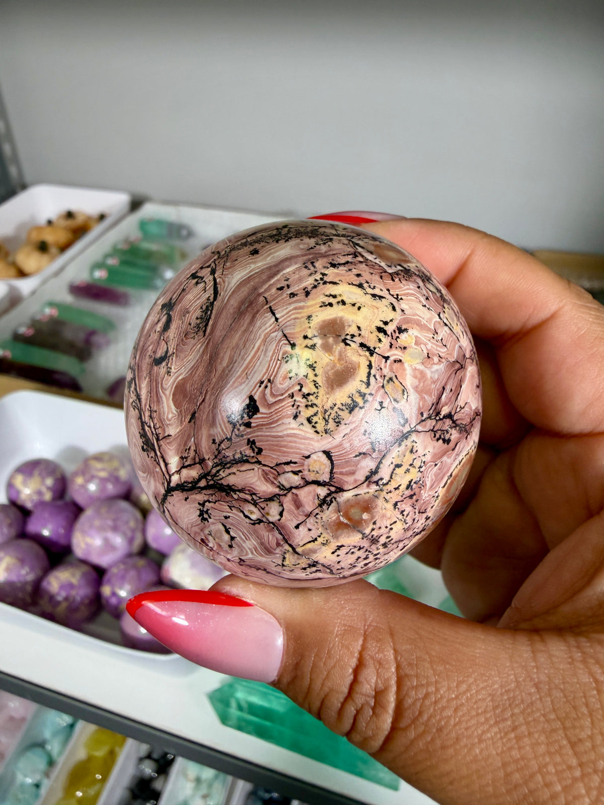 Gorgeous Picture Jasper Sphere | Opt 13
