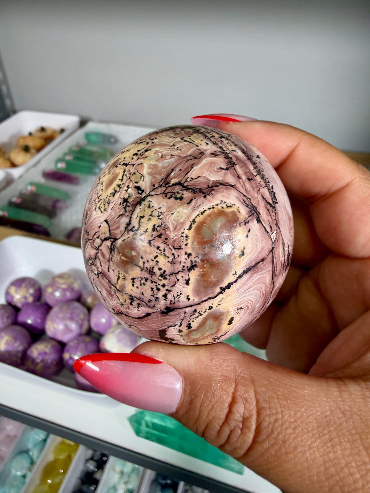 Gorgeous Picture Jasper Sphere | Opt 13