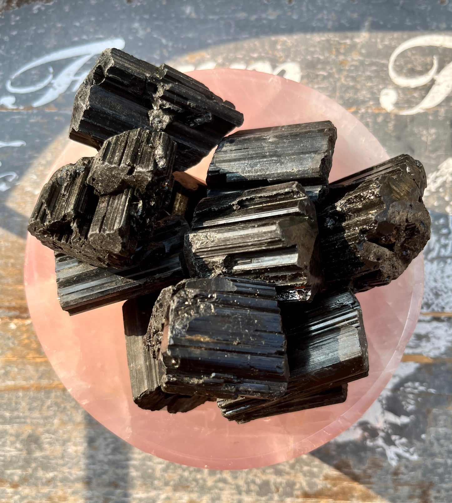 One (1) High Quality Black Tourmaline Raw Chunk, Intuitively Chosen