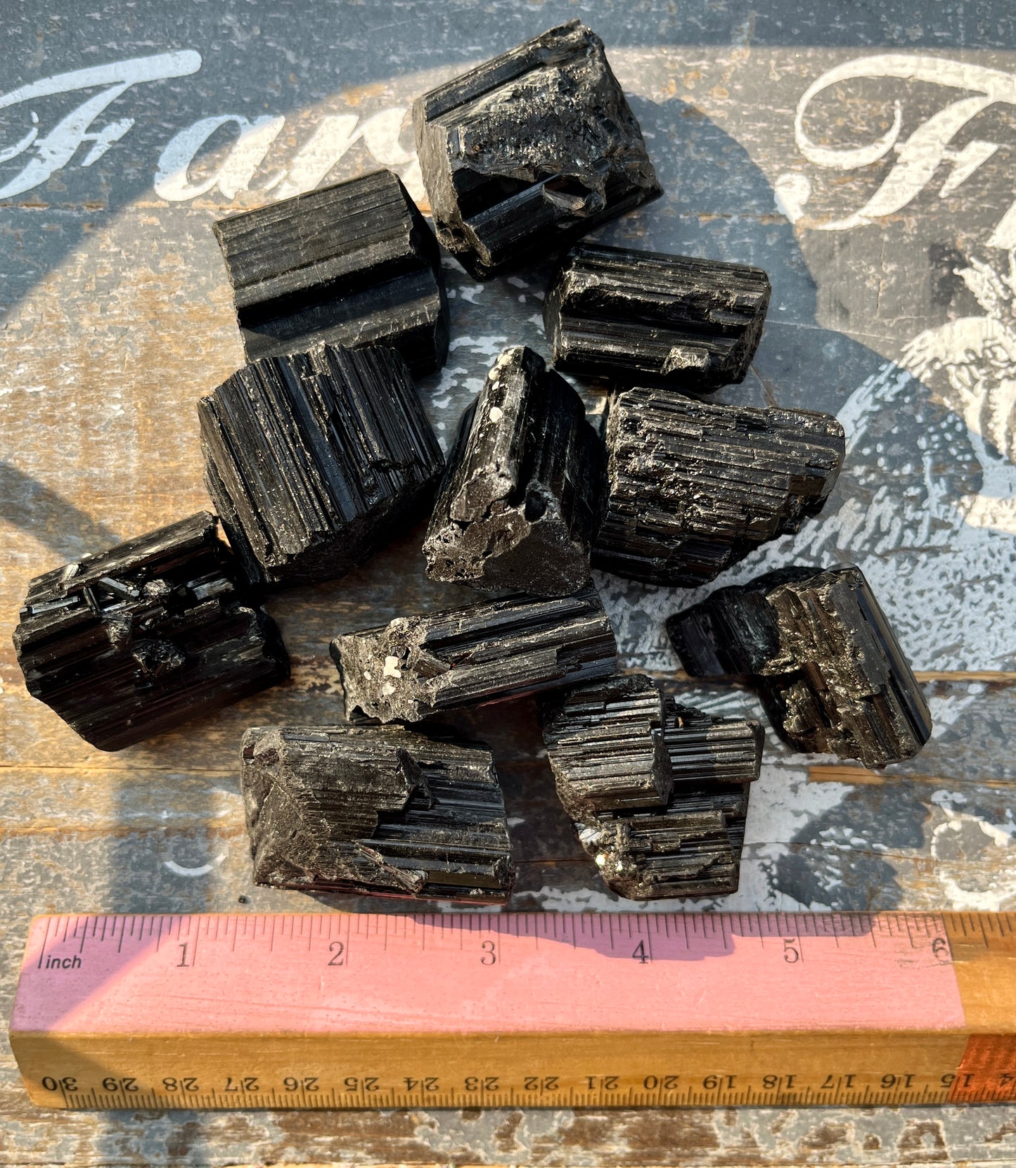 One (1) High Quality Black Tourmaline Raw Chunk, Intuitively Chosen