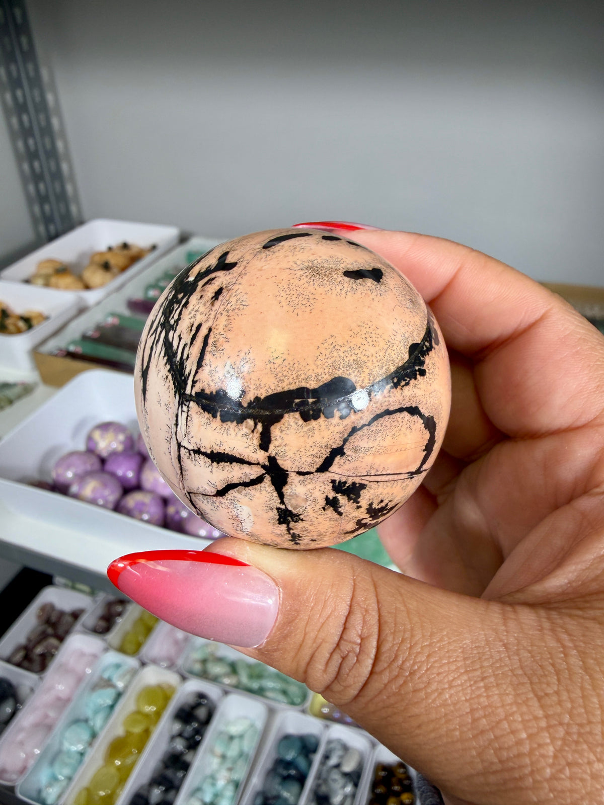 Gorgeous Picture Jasper Sphere | Opt 14