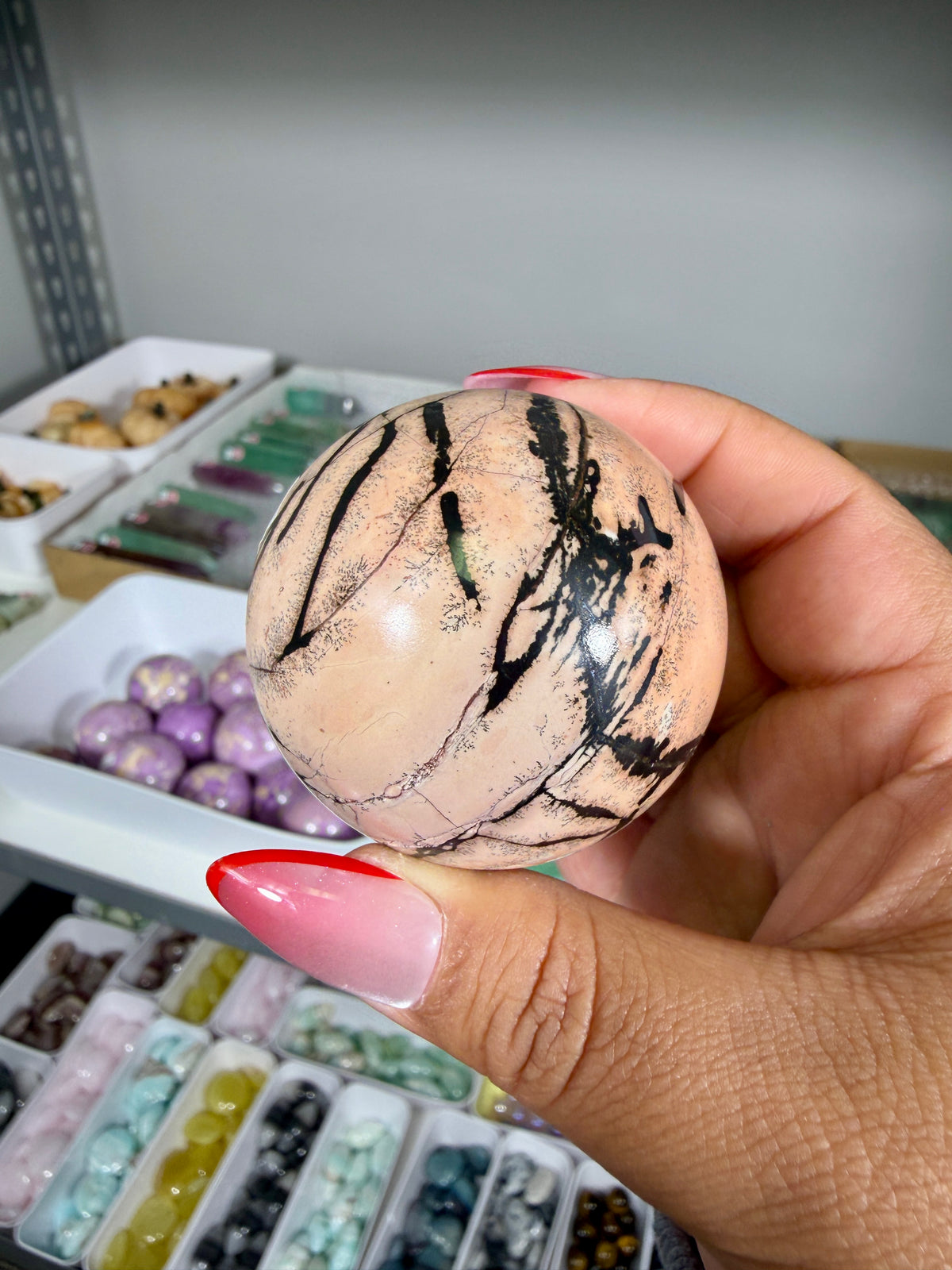 Gorgeous Picture Jasper Sphere | Opt 14
