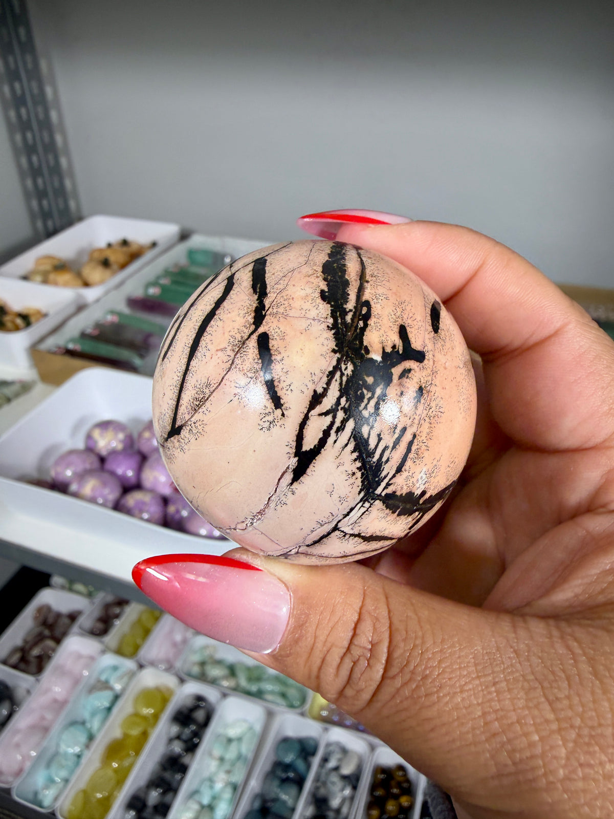 Gorgeous Picture Jasper Sphere | Opt 14