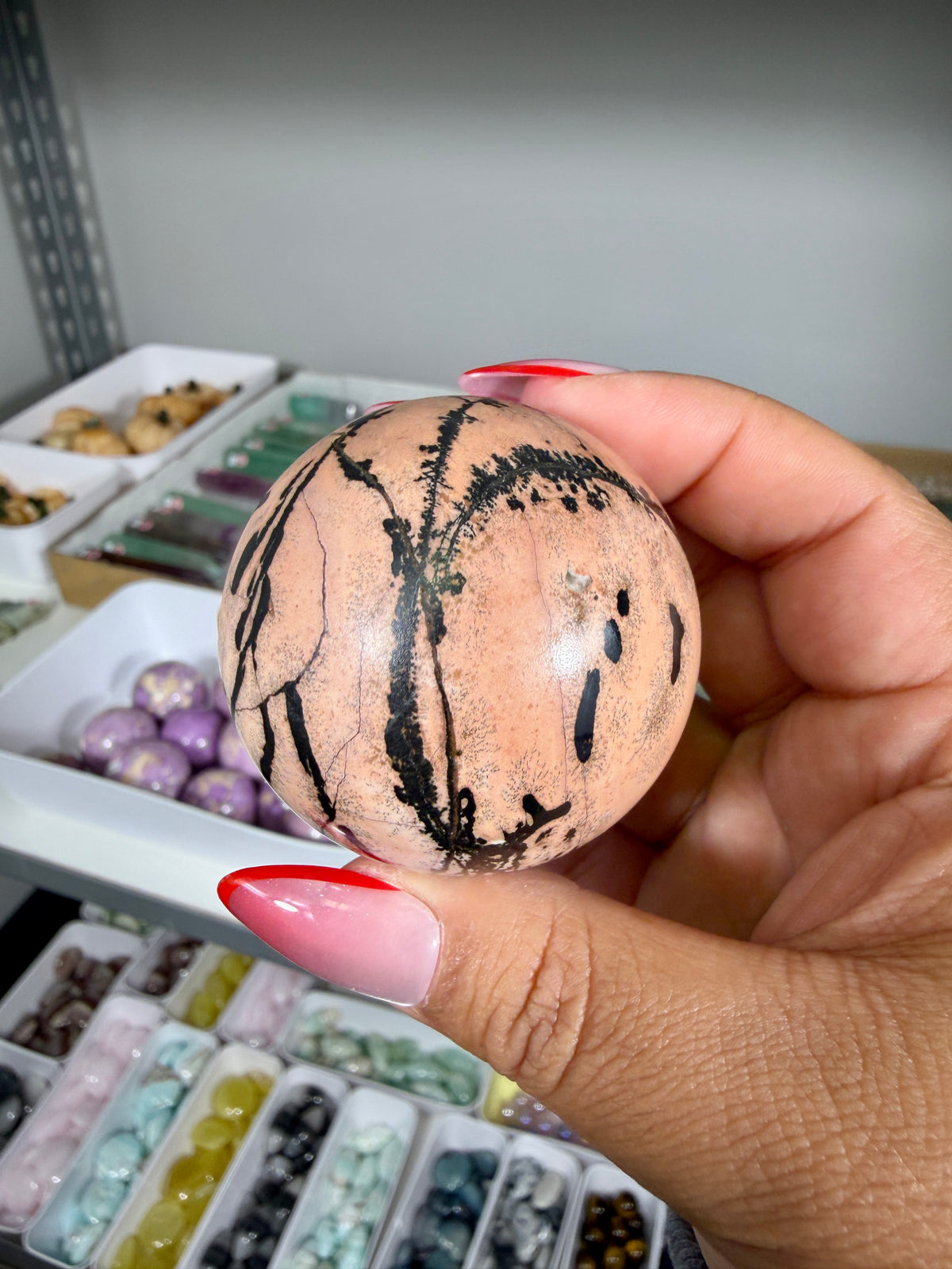 Gorgeous Picture Jasper Sphere | Opt 14