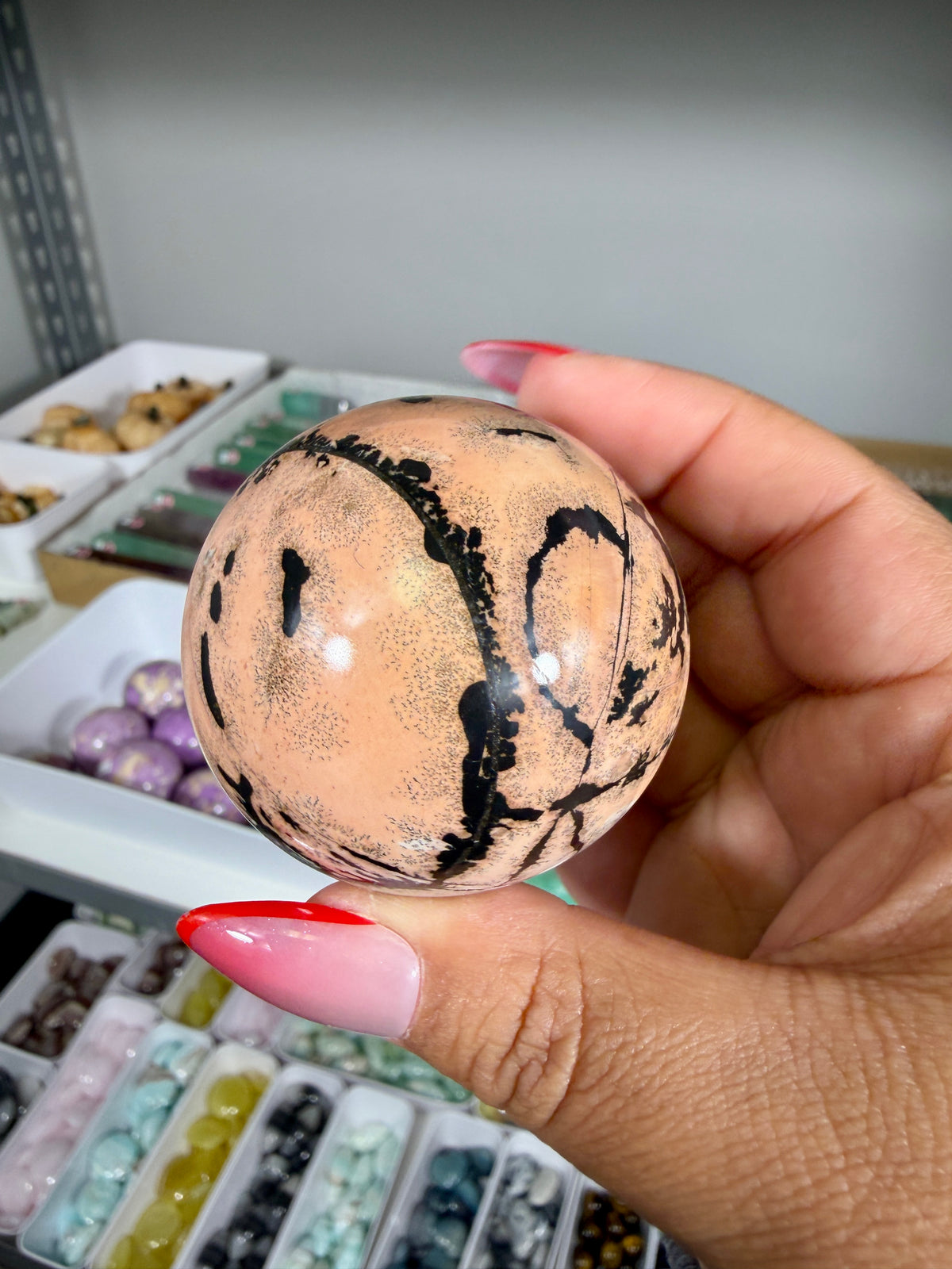 Gorgeous Picture Jasper Sphere | Opt 14
