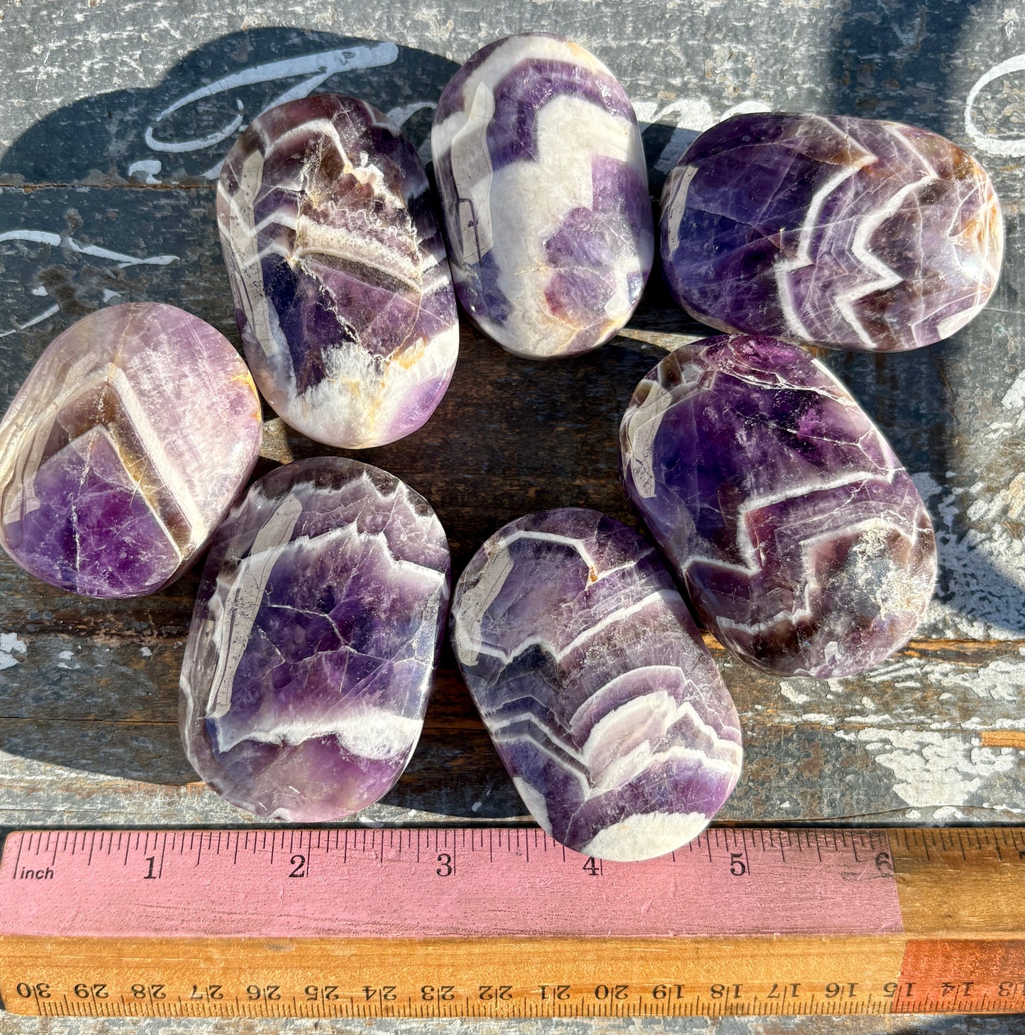 One (1) Gorgeous Dream Amethyst Palm Stone | Intuitively Chosen