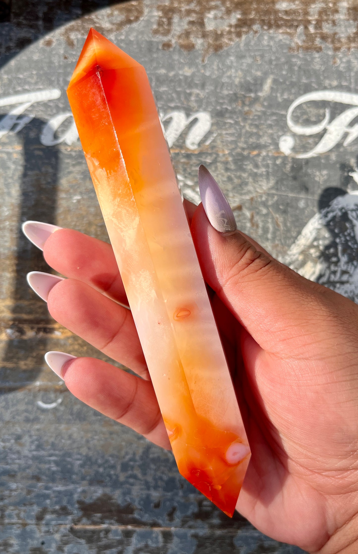 Gorgeous Carnelian Wand from Madagascar