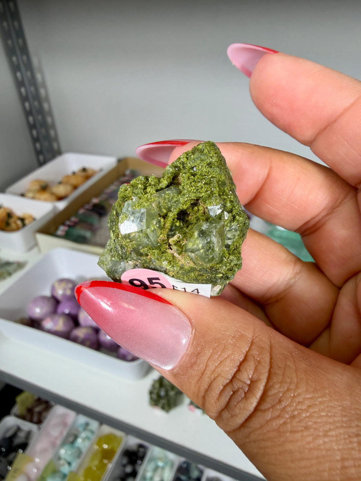 Gorgeous Epidote In Quartz Specimen | Turkey | Opt 95