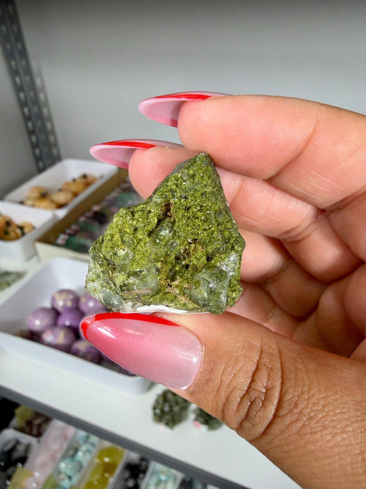 Gorgeous Epidote In Quartz Specimen | Turkey | Opt 95