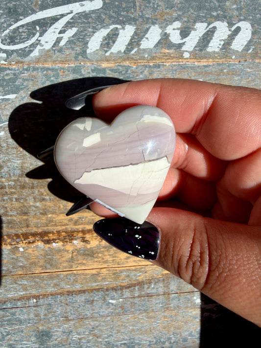 Gorgeous Hyacinth Jasper Heart | Opt B