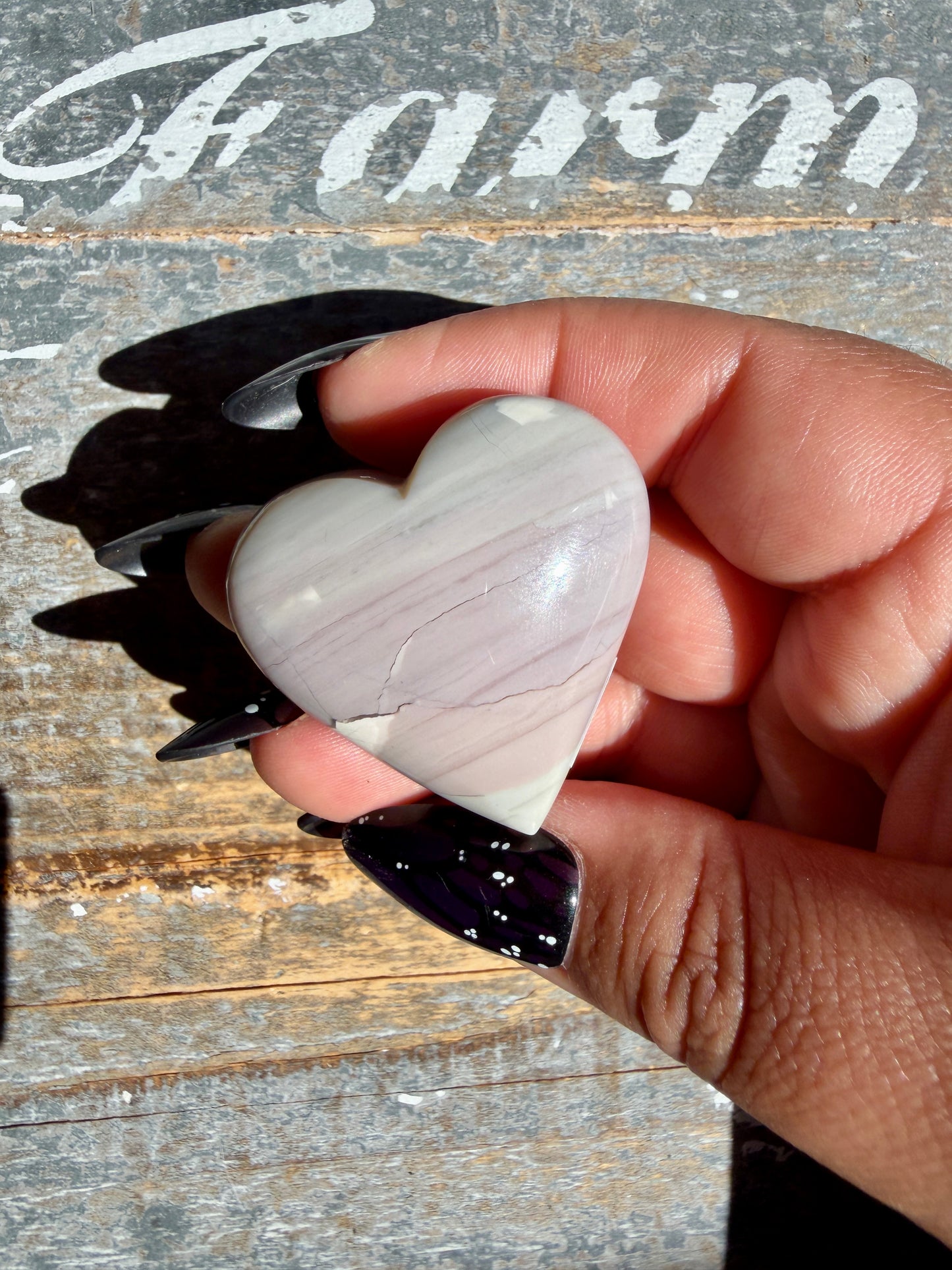 Gorgeous Hyacinth Jasper Heart | Opt B