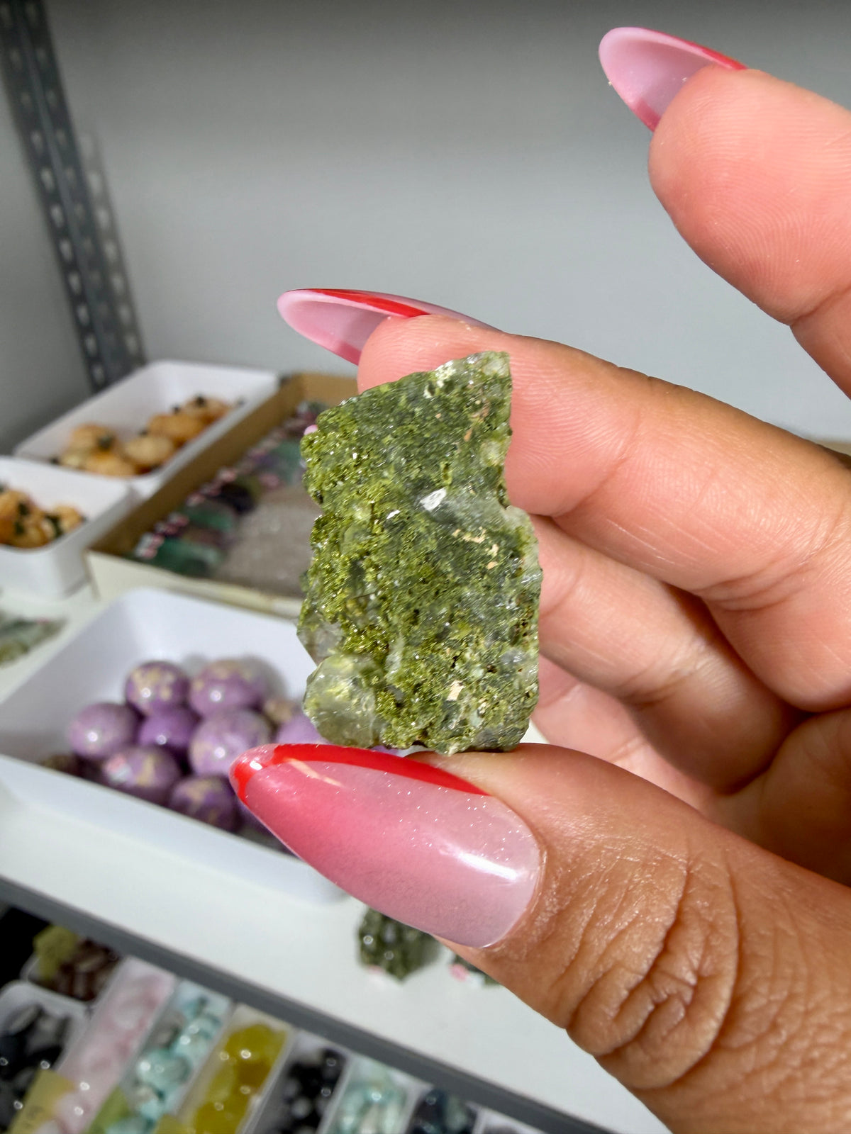 Gorgeous Epidote In Quartz Specimen | Turkey | Opt 95