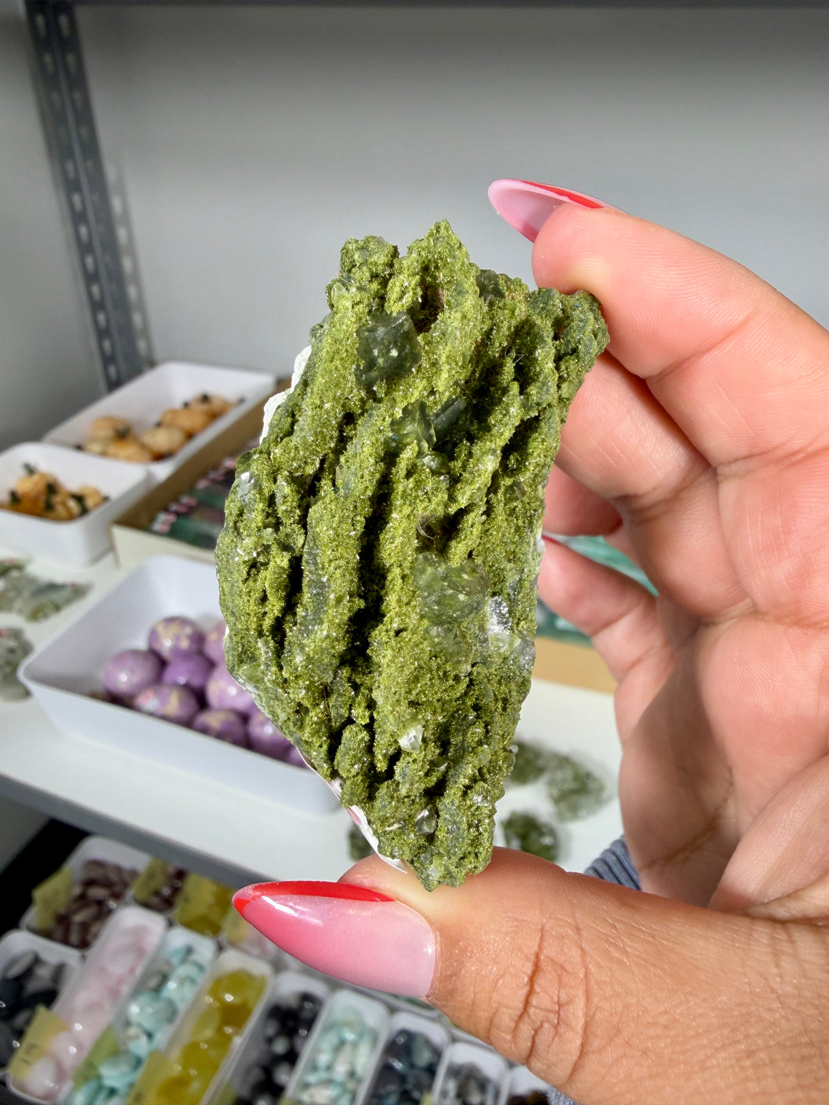 Gorgeous Epidote In Quartz Specimen | Turkey | Opt 88