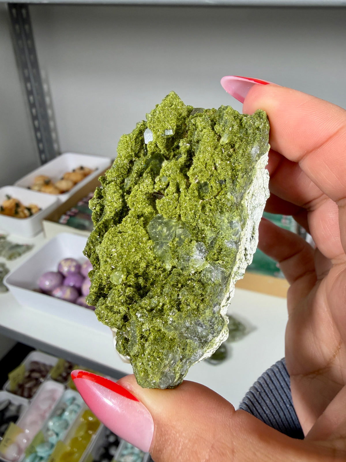 Gorgeous Epidote In Quartz Specimen | Turkey | Opt 88