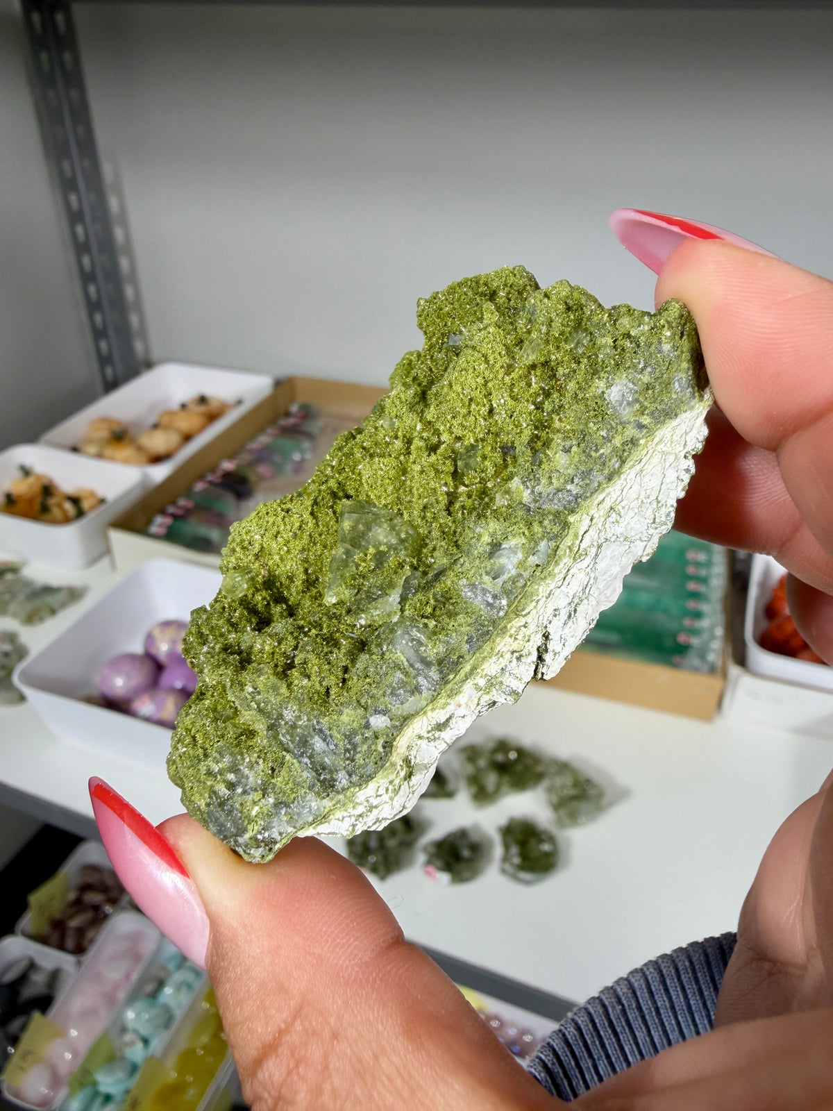 Gorgeous Epidote In Quartz Specimen | Turkey | Opt 88