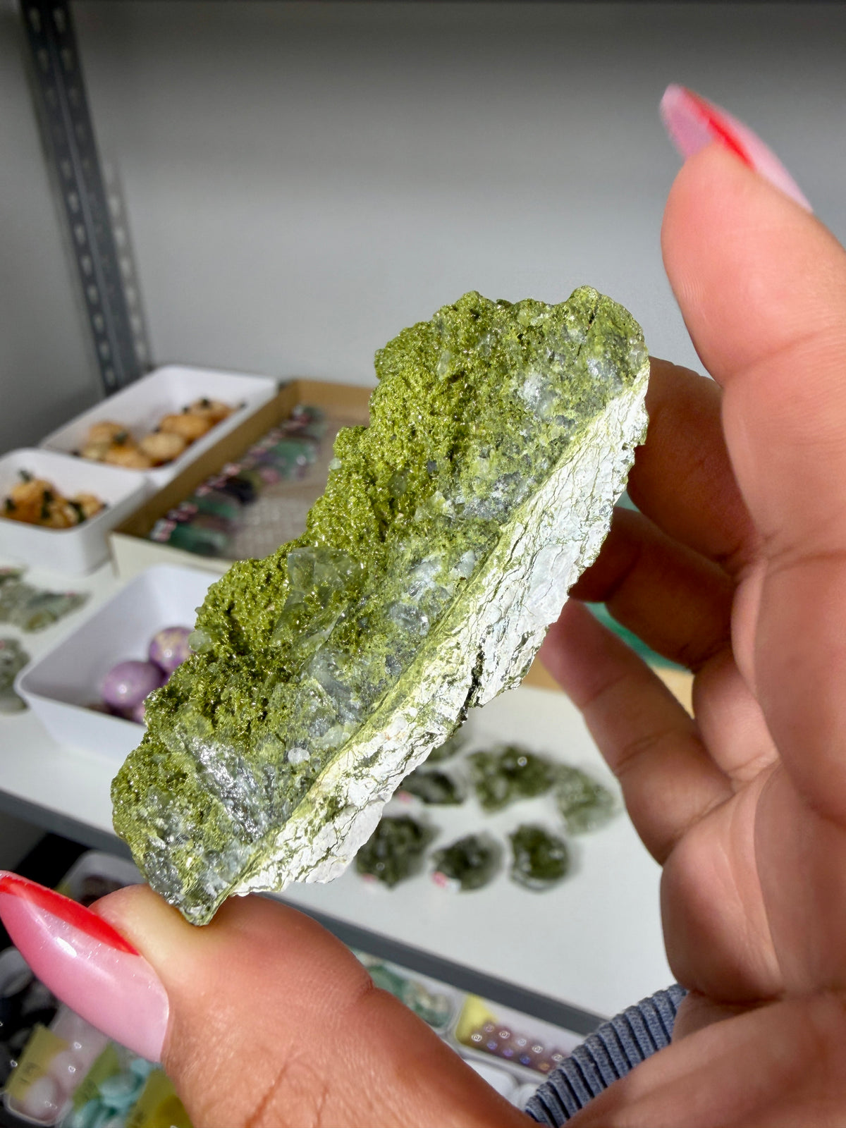 Gorgeous Epidote In Quartz Specimen | Turkey | Opt 88