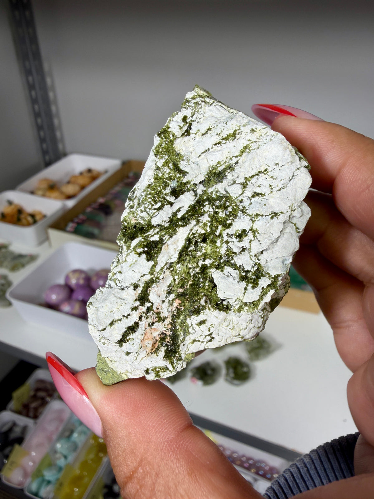 Gorgeous Epidote In Quartz Specimen | Turkey | Opt 88