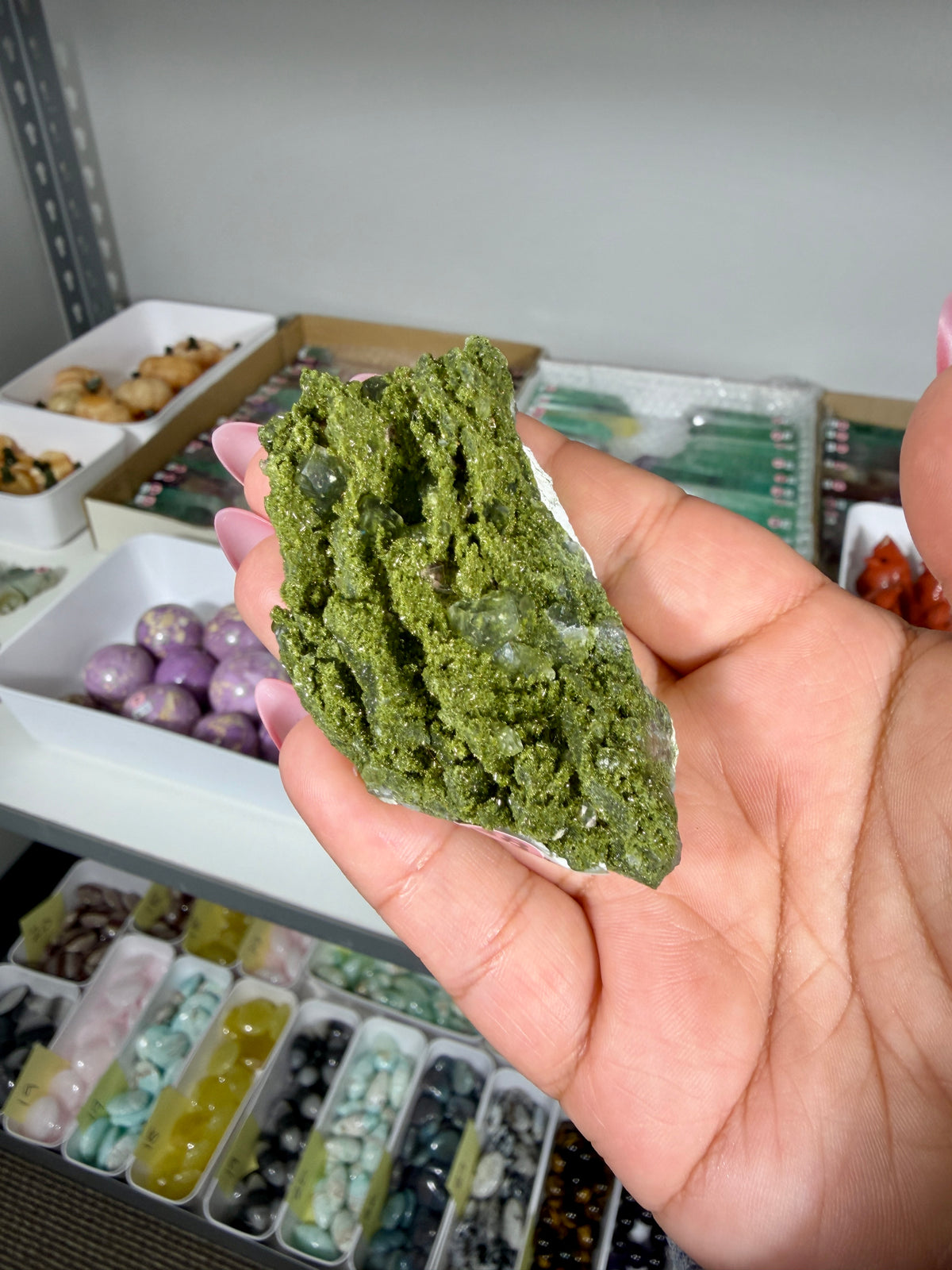 Gorgeous Epidote In Quartz Specimen | Turkey | Opt 88