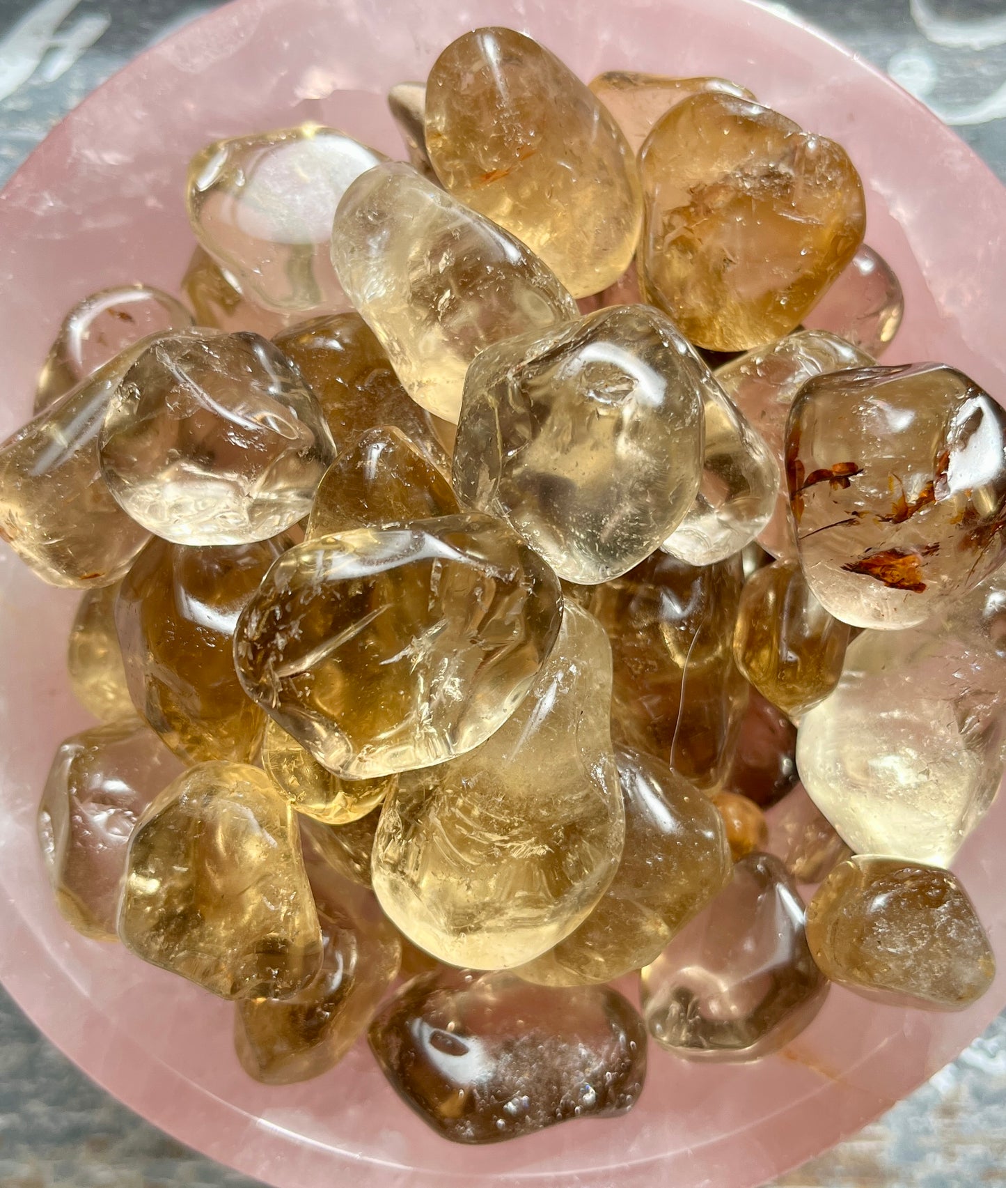 One (1) Gorgeous Natural Citrine Tumble from Brazil, 3 sizes available