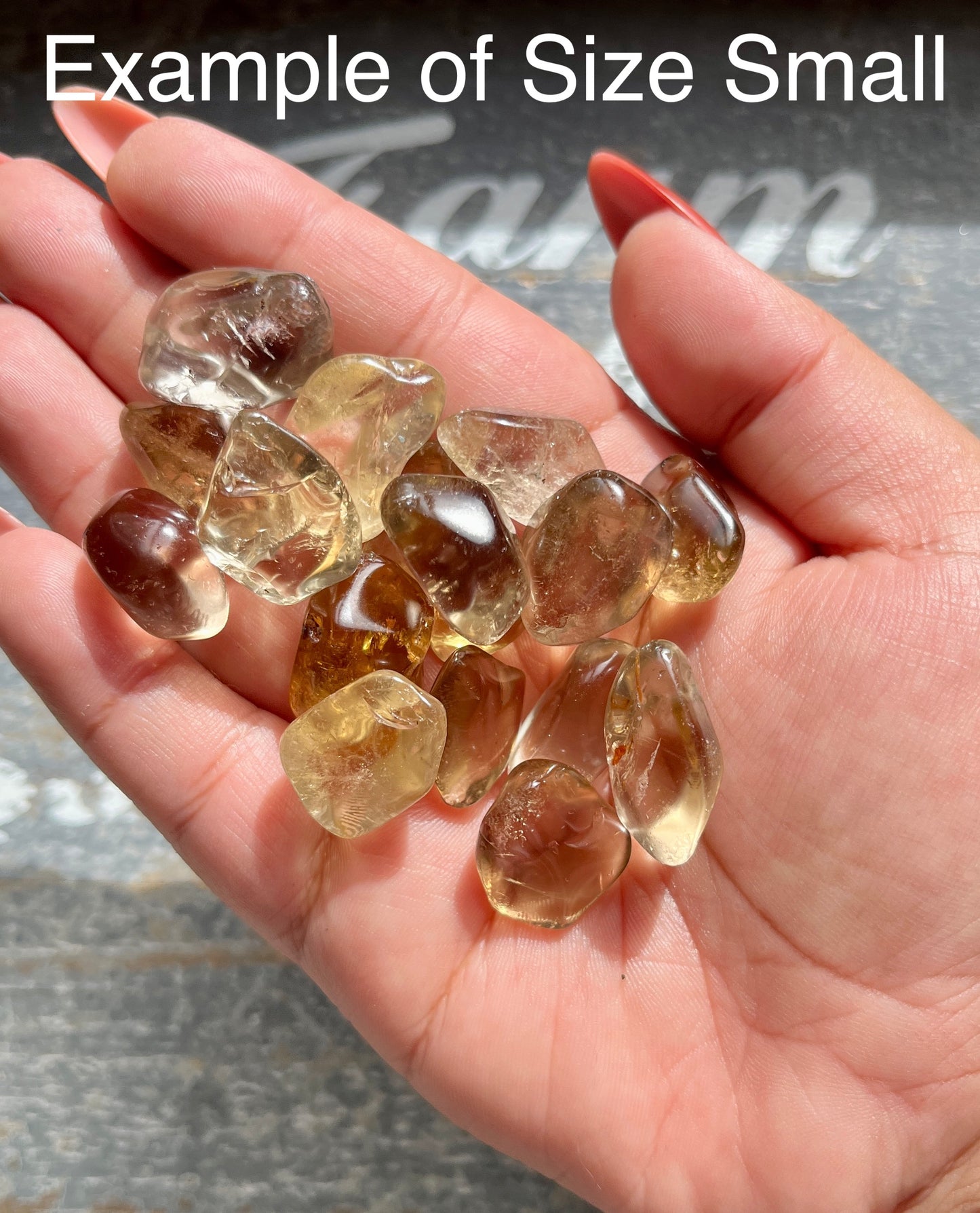 One (1) Gorgeous Natural Citrine Tumble from Brazil, 3 sizes available