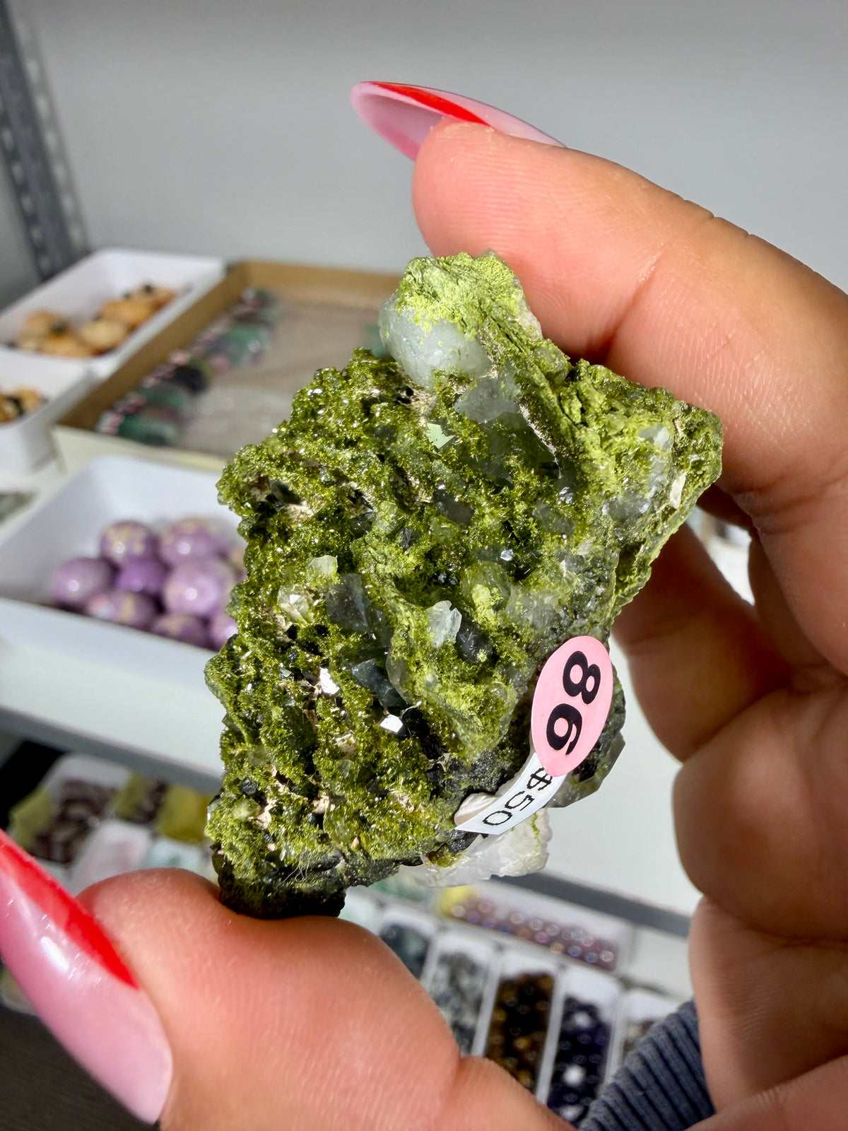 Gorgeous Epidote In Quartz Specimen | Turkey | Opt 86