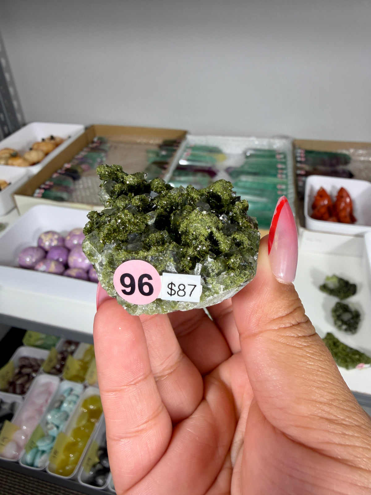 Gorgeous Epidote In Quartz Specimen | Turkey | Opt 96